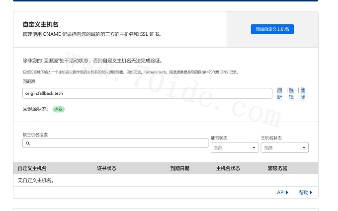 cloudflare域名管理界面